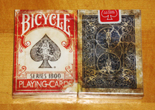 carti de joc bicycle vintage 1800